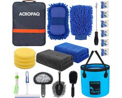 Auto was set - Auto wassen, 22 delig, Velgenborstel, Autowasborstel - Auto was pakket - ACROPAQ