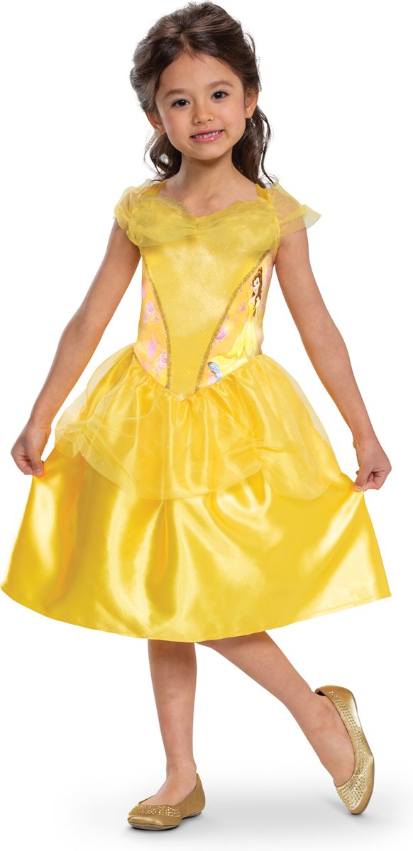 DISNEY Prinses - BEAUTY & THE BEAST, Belle Basic Plus, Maat S (5-6 jaar)
