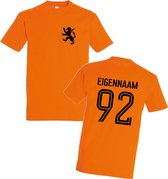Chemise Oranje - Homme - Numéro de maillot, année de naissance et naam surnom de Papa - Equipe néerlandaise - Nice pour le Championnat d'Europe - Taille L