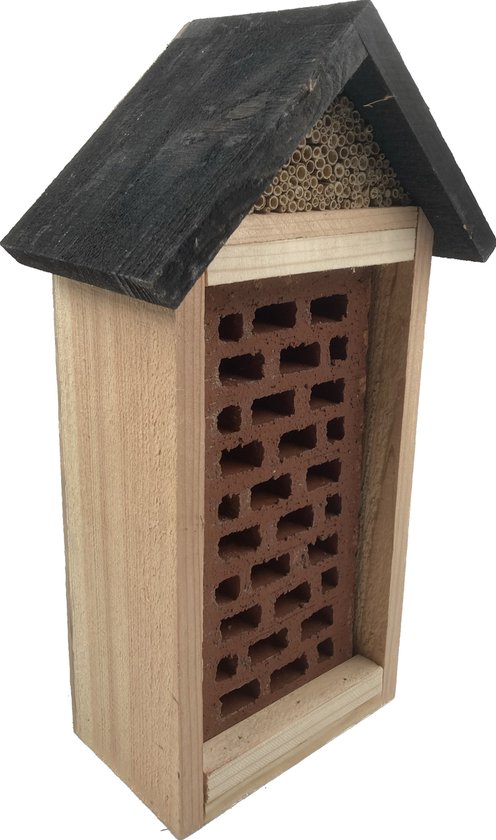 GARDEN SPIRIT Bijenhotel baksteen 19 x 11 x 38 cm insectenhotel