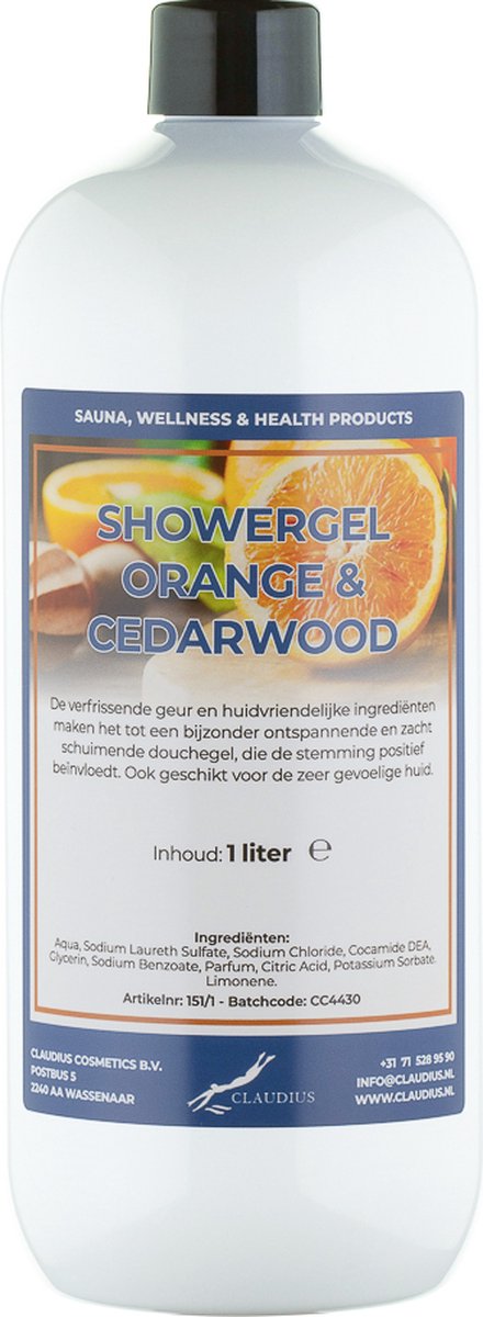 Goedkoopste Douchegel Sweet Orange & Cedarwood 1 liter - showergel