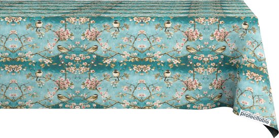 Tafelkleed vlekbestendig tafellinnen, afwasbaar, lotuseffect (groen, 130 x 340 cm Tafelkleed vlekbestendig tafellinnen, afwasbaar, lotuseffect (groen, 130 x 340 cm