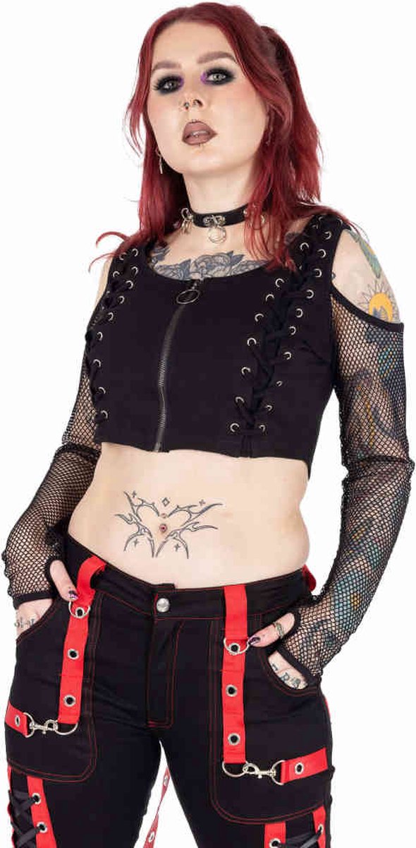 Chemical Black - Ausha Crop top - L - Zwart