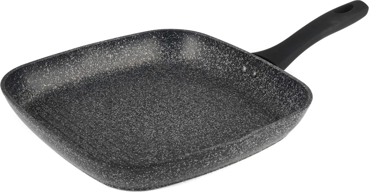 Megastone Grillpan Antiaanbaklaag Vleespan BBQ Inductie 28 cm