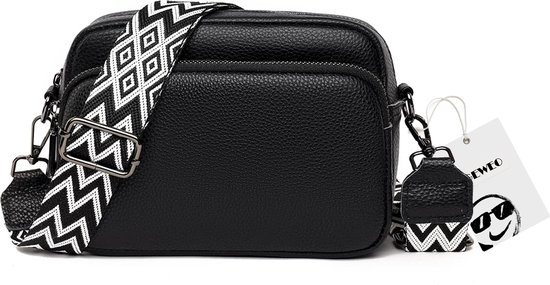 Foto: Geweo schoudertas crossbody tas crossbodytas damestas telefoontas klein handtas dames zwart