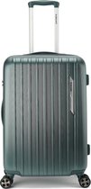 Decent PARADISO Middenmaat koffer 66x40x25 - Middelmaat trolley - Lichtgewicht koffer - Reiskoffer - Veilig TSA Cijferslot – Olijfgroen