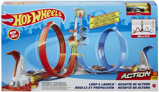 Hot Wheels Action - Loop & Lanceer Speelset Racebaan van Hot Wheels — afbeelding 3