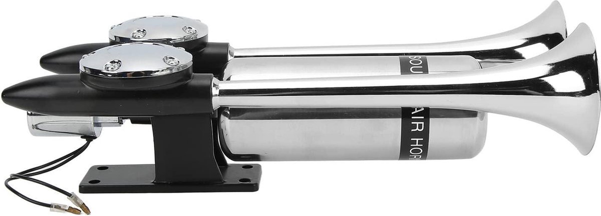 Klaxon Universel 24V Double Son – 139 DB – Pour Camions, Poids Lourds, Bateaux – Compatible Nombreuses Marques (Man, Volvo, Scania, Daf…)