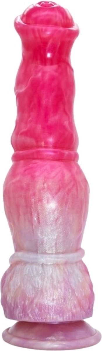 Roze Silliconen Monster Dildo Pitchix van Unicorny