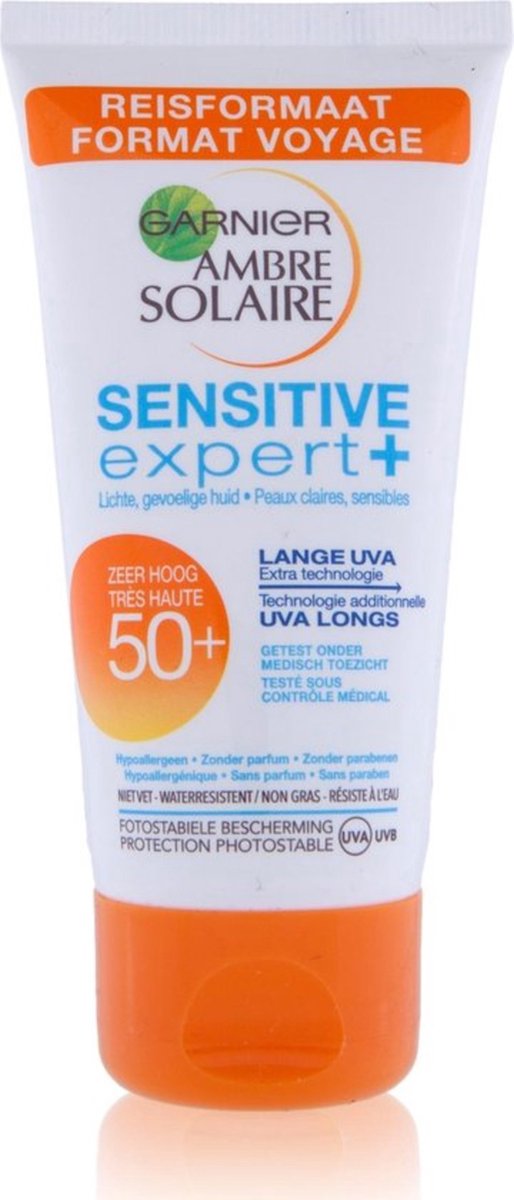 Garnier UV zonnebrandcreme - Ambre solaire Sensitive expert SPF50 - 4x50ml - Voordeelverpakking