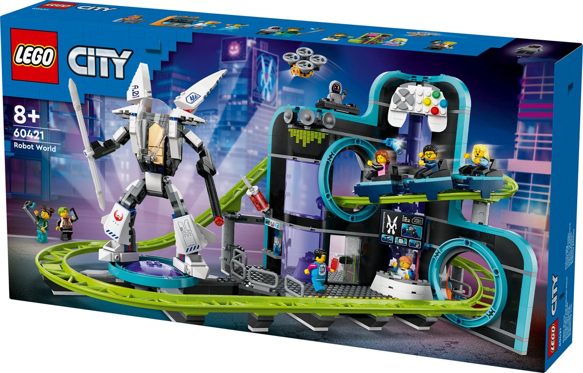 LEGO City Achtbaan in Robotwereld speelgoed - 60421 — afbeelding 17