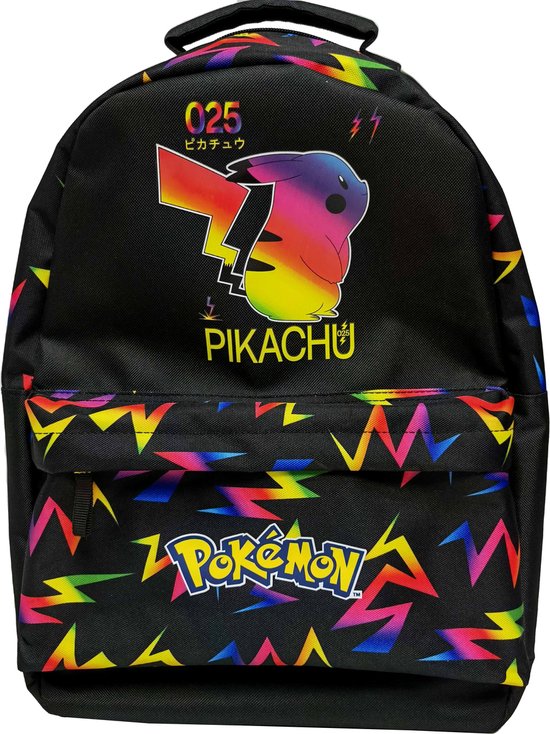 Pokemon Pikachu Rugzak Premium Quality 2 Vakken - Hoogte 44cm