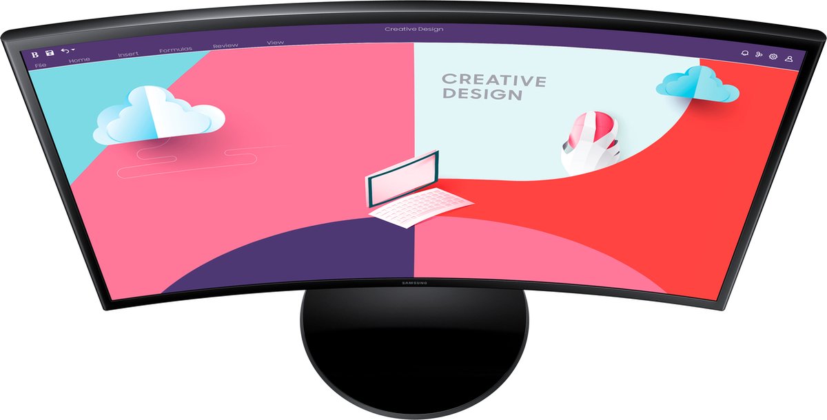 Bol.com Samsung LS24C364EAUXEN - Curved Full HD Monitor - 75hz - FreeSync - 24 inch aanbieding