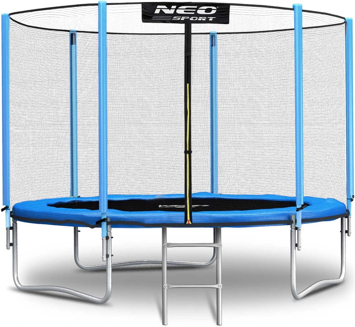 Tuintrampoline van 252 cm met extern net en Neo-Sport-ladder
