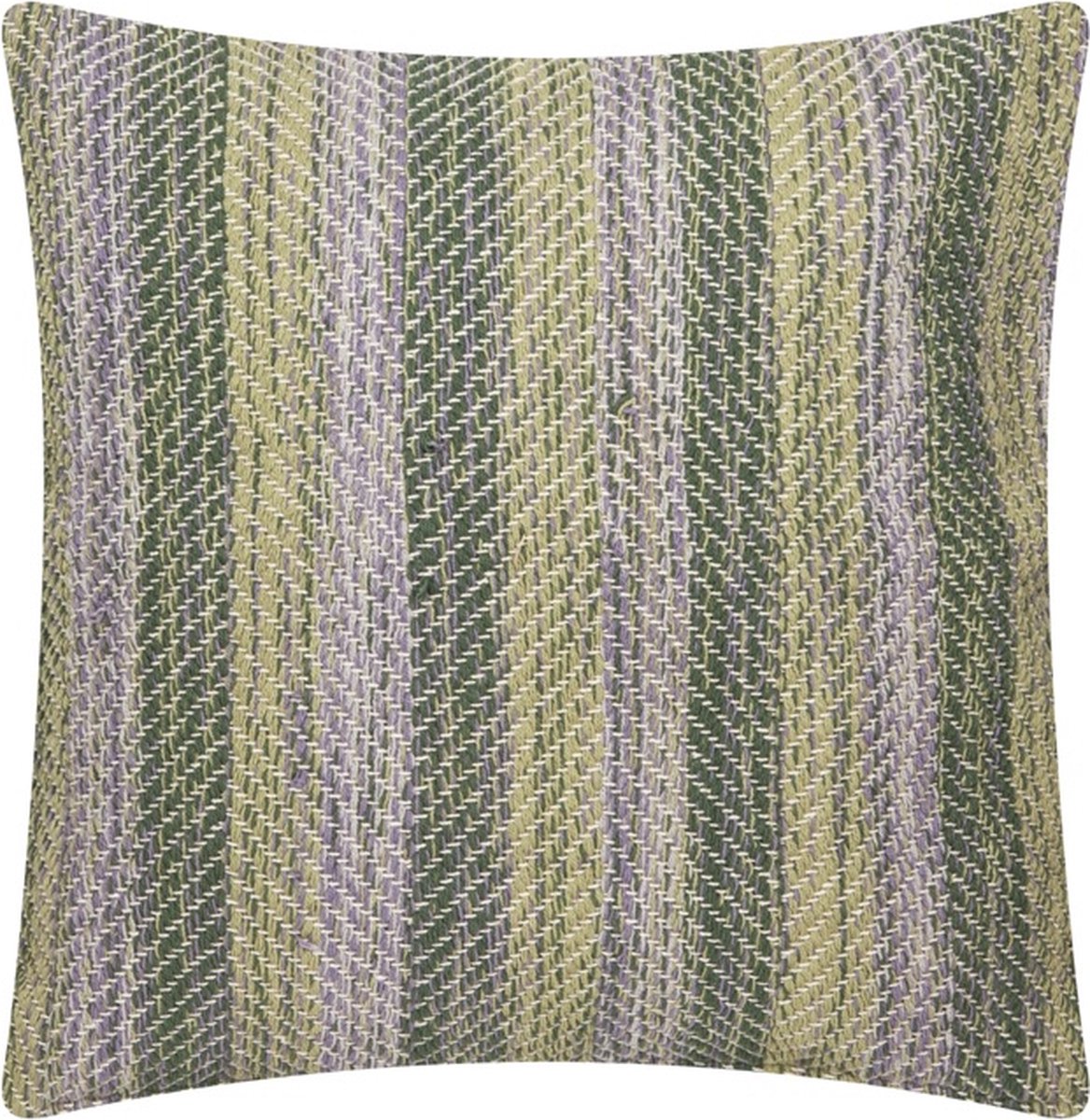 Linen & More Multi Weave Thyme Kussen | 45 X 45 | Sierkussen Voor Woonkamer Of Slaapkamer Groen