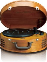 Bol.com Classic Phono Retro Platenspeler - Vinyl Koffer met 2 ingebouwde Speakers - TT-34 - Bruin aanbieding