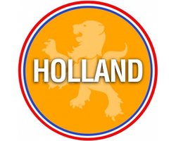 Oranje bierviltjes Holland print 100 stuks - Ek/ Wk voetbal oranje artikelen/ versiering
