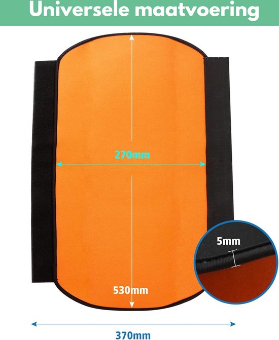 E-bike Accu Beschermhoes - Geïntegreerde Accuhoes - Integrated Battery Cover - Accuafdekking - Neopreen - Universeel - Zwart van Ubee® — afbeelding 2