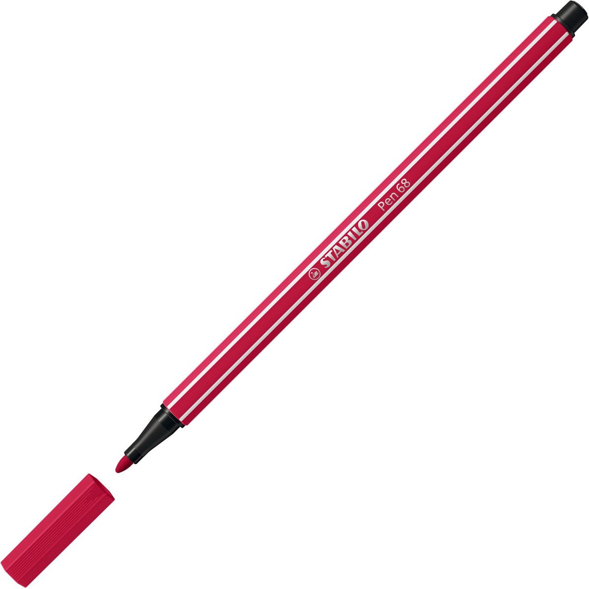 STABILO Pen 68 - Premium Viltstift - Donker Rood - per stuk — afbeelding 5