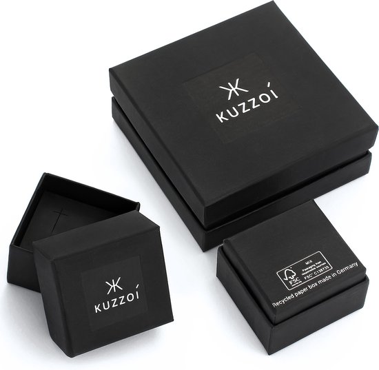 KUZZOI Boutons de manchette de Manchette Homme Symbole Totenkopf Oxidiert Massiv Cool Argent 925