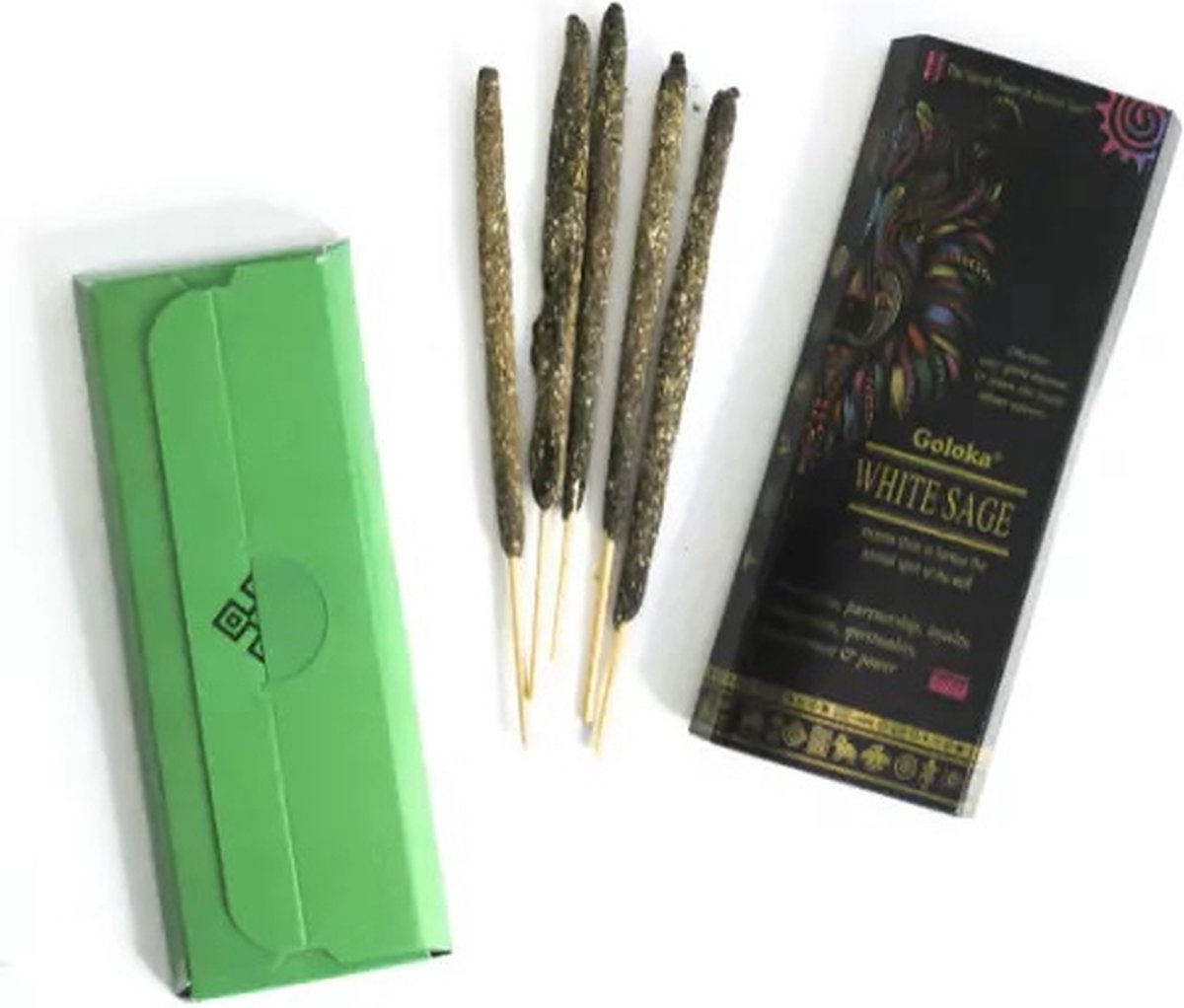 Goloka - White Sage - Wierook - Witte salie - Harswierookstokjes - 3 doosjes