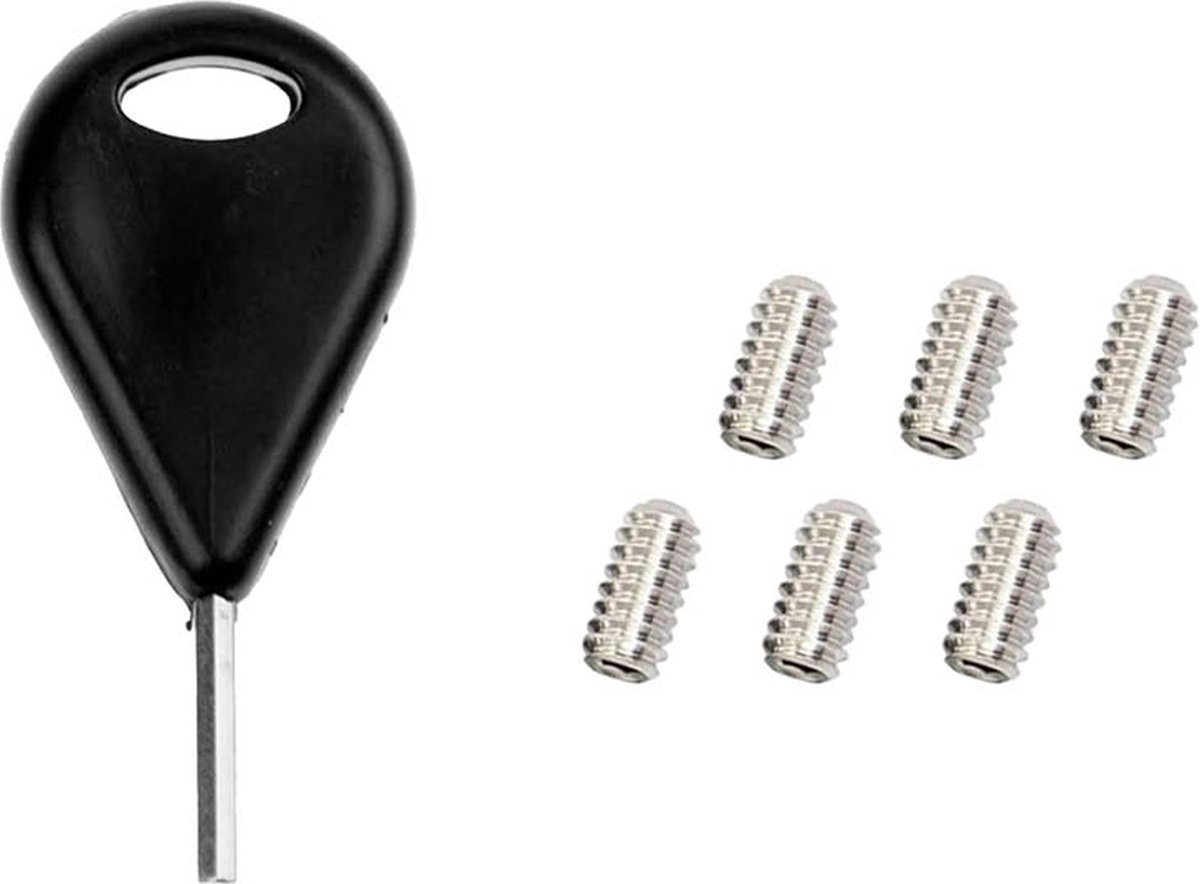 Devoted Vin Schroeven (6x) met Inbussleutel - Dual Tab Compatible - Surf Fin Screws