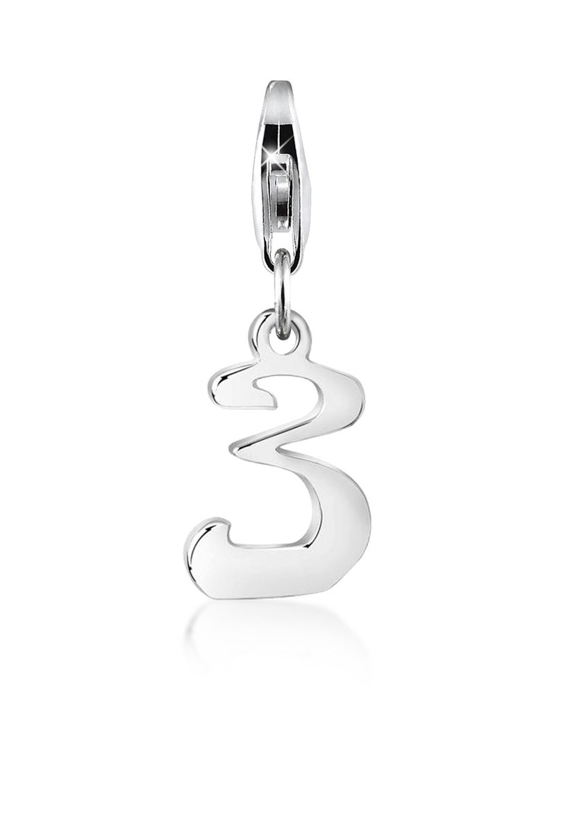 Nenalina - Bedel - Anhänger Zahl 1 Geburtstag Talisman 925 Silber - Dames