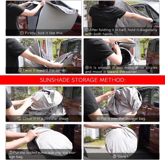 Sun Shade Covers Windshield Parasol Windscreen Sunshade for Toyota Yaris Cross 2020-2022 Car Accessories van Luchild — afbeelding 5