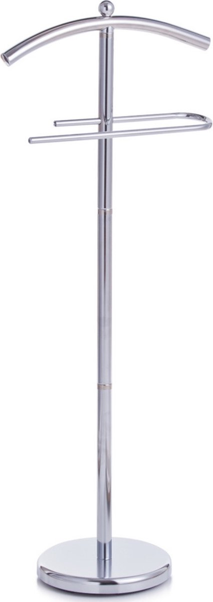 Zeller Kledingkapstok - zilver - met broekhanger - 109 cm