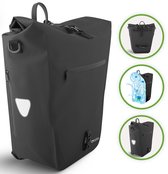 Ekostar® - 2in1 Fietstas - Waterdicht - Duurzaam - RPET - Fietstas Enkele - Zwart - Enkele Fietstas - Fietstassen Electrische Fietsen