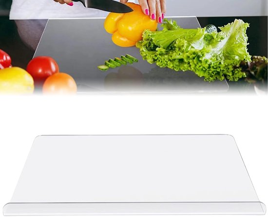 Acryl Snijplank Voor Keukenaanrecht, Transparante Snijplank Met Randen Aanrechtbeschermer Huis En Restaurant