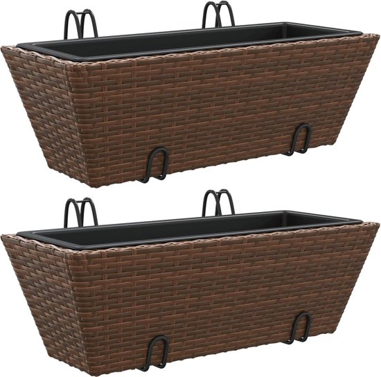 vidaXL Plantenbak - 62x30x29 cm - Cortenstaal - Roestig