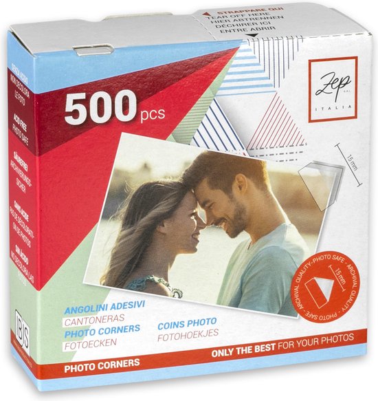 ZEP - Emballage auto-adhésif coins photo 500 pièces - CR500