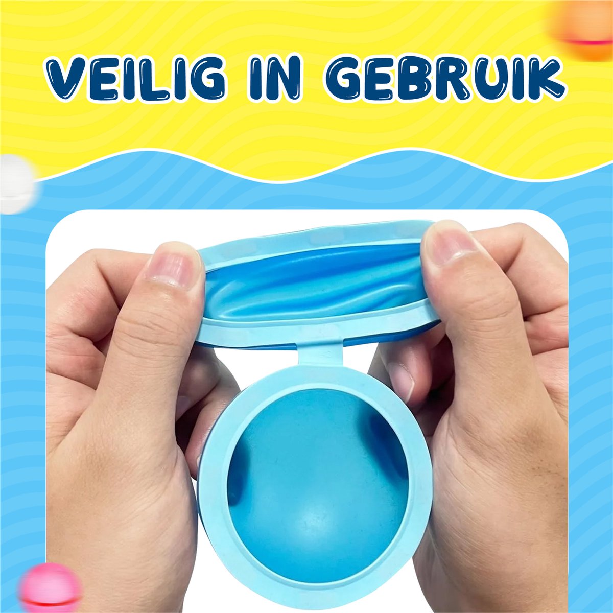 Nereb - Herbruikbare Waterballonnen - Zelfsluitend - Waterbal - Speelgoed - 6 Stuks Inclusief Opberg Netje — afbeelding 6