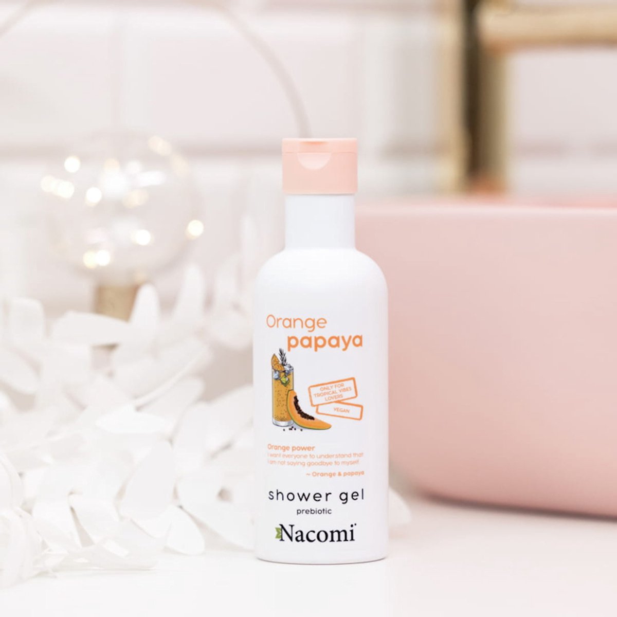 Nacomi Energizing Shower Gel Orange Papaya 300ml.