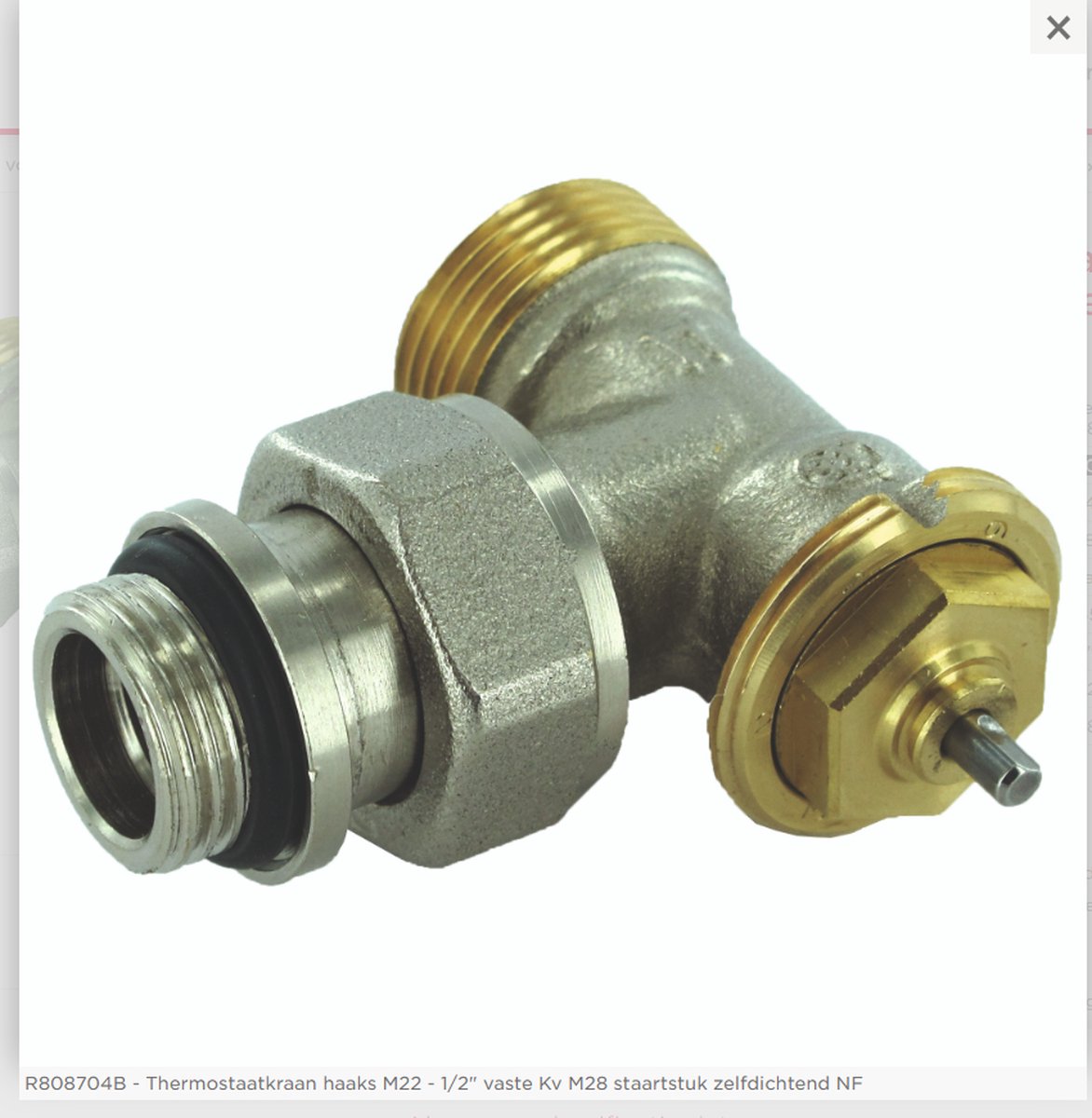 Comap R808E thermostatisch kraanlichaam haaks buitendraad 1/2 x M22.