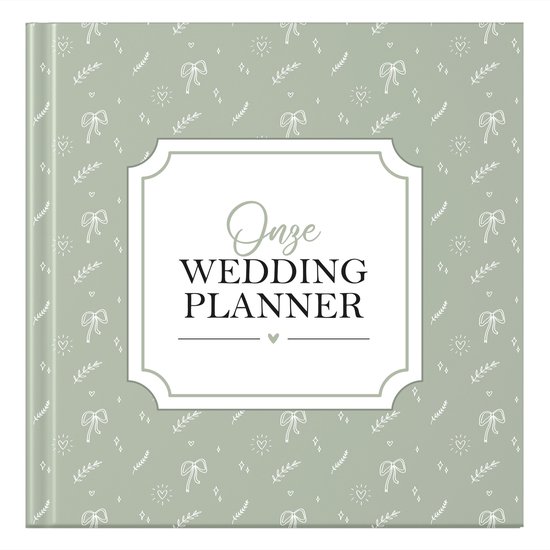 Fyllbooks - Wedding Planner Invulboek - Geschikt voor alle Koppels - Bruiloft Planner, Huwelijksplanner - Olijfgroen