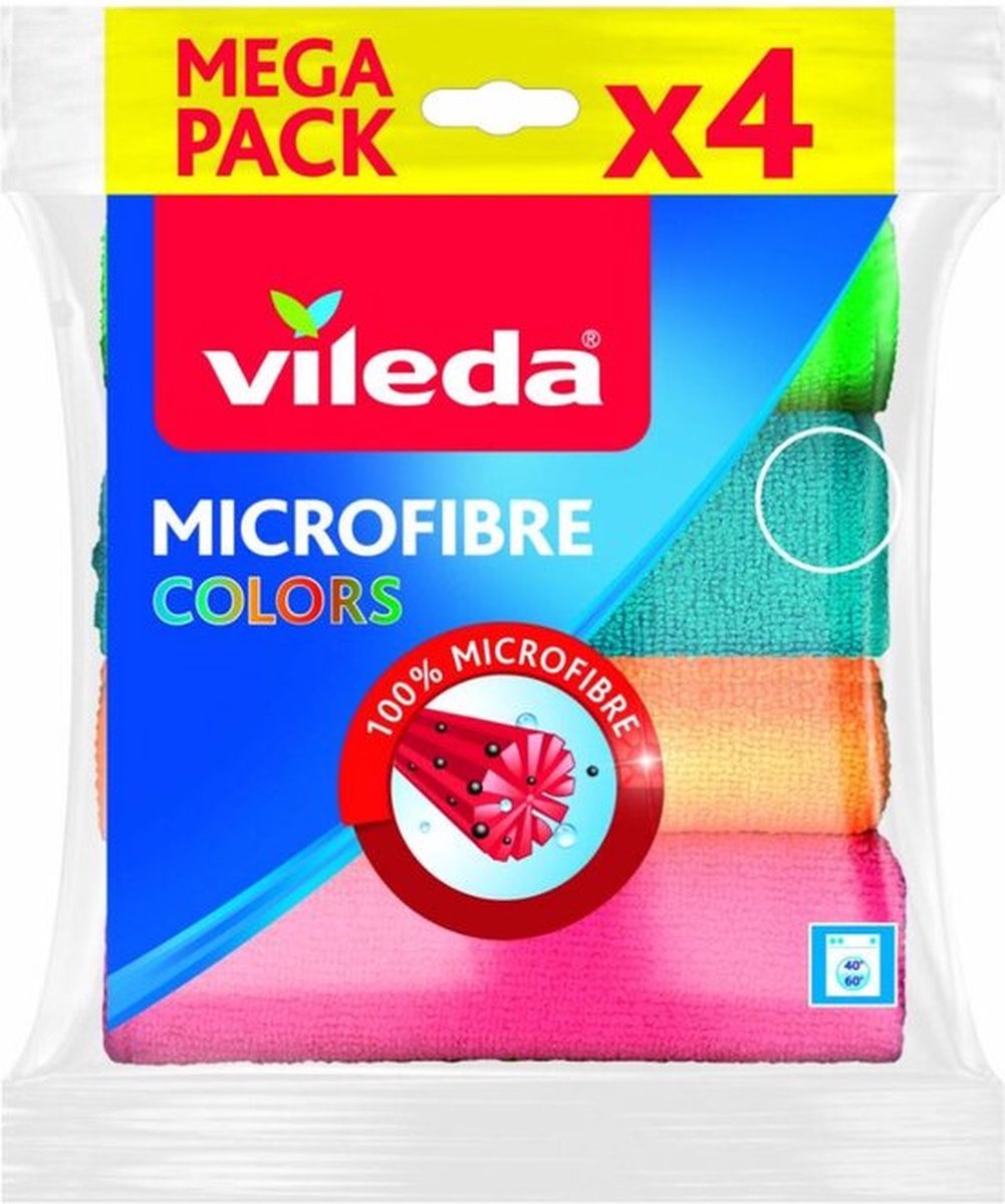 Vileda Microvezeldoek Colors 10x4stuks
