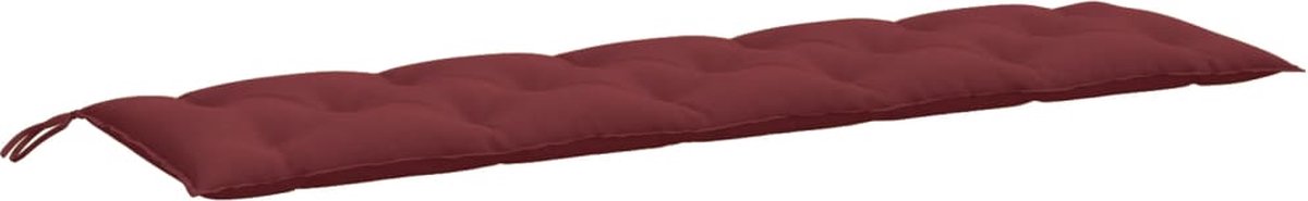 vidaXL - Tuinbankkussen - 180x50x7 - cm - stof - gemêleerd - wijnrood
