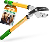 GRÜNTEK - GRIZZLY Takkenschaar - 470 mm - AMBOSS Snoeischaar - Gear-Drive Snij Systeem - 2,2x Krachtbesparing