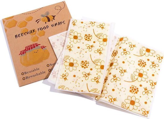 *** Heble® - Verpak je eten duurzaam met Heble® Bijenwas Wraps - De perfecte Bijenwas doek voor Zero Waste genieten! ***