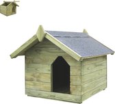 Hondenhok - Buiten - Bench - Ren - Weerbestendig - Kennel - Rek - Groen