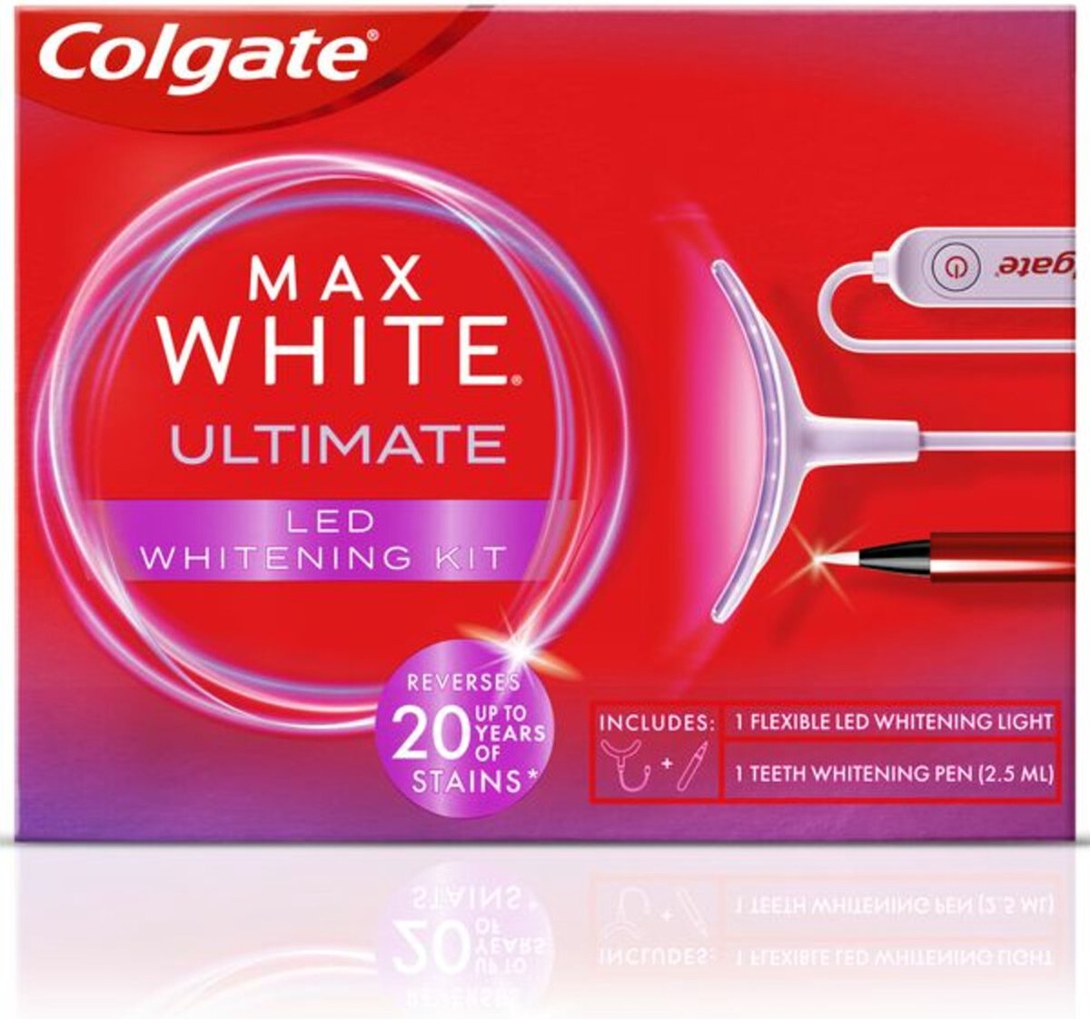 Colgate Max White Ultimate Led Whitening Kit - 2 x 1 set - Voordeelverpakking