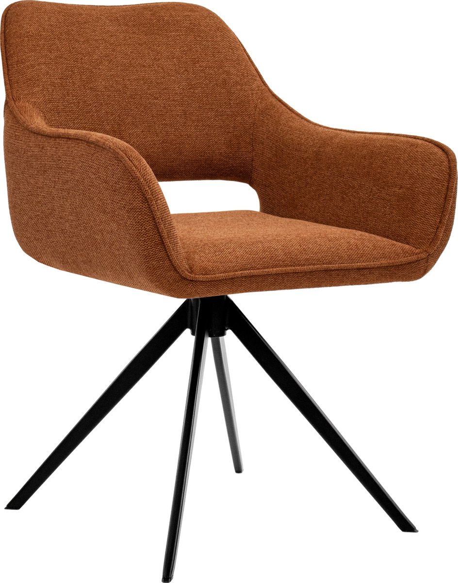 Kick Collection KICK® - MIYO Draaibare Eetkamerstoel - 360° Auto-Return - Terra