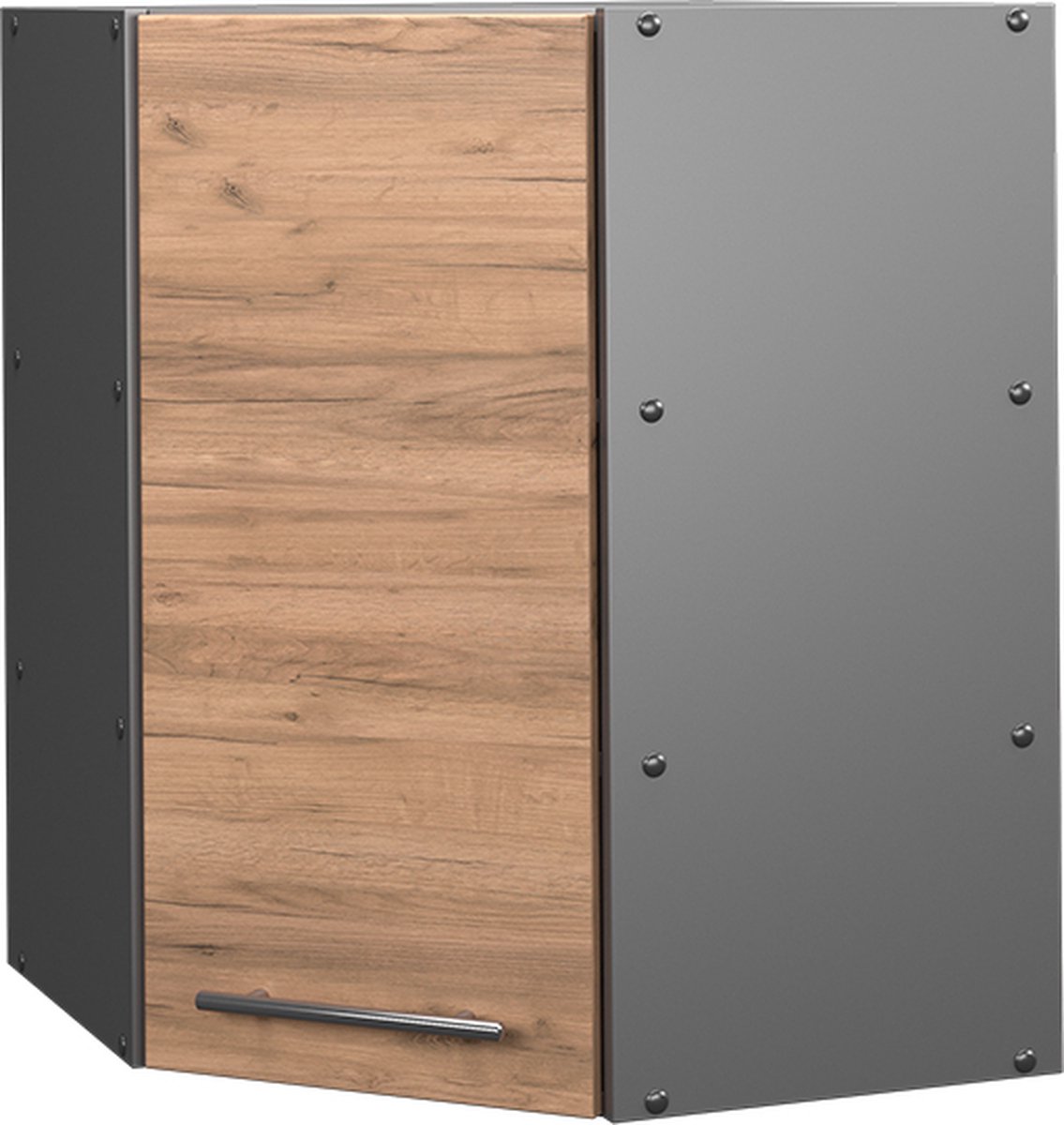 Vicco Fame-Line Hoek hangkast – 57 cm Krachtige eik goud Goudkleurig Eiken/Antraciet
