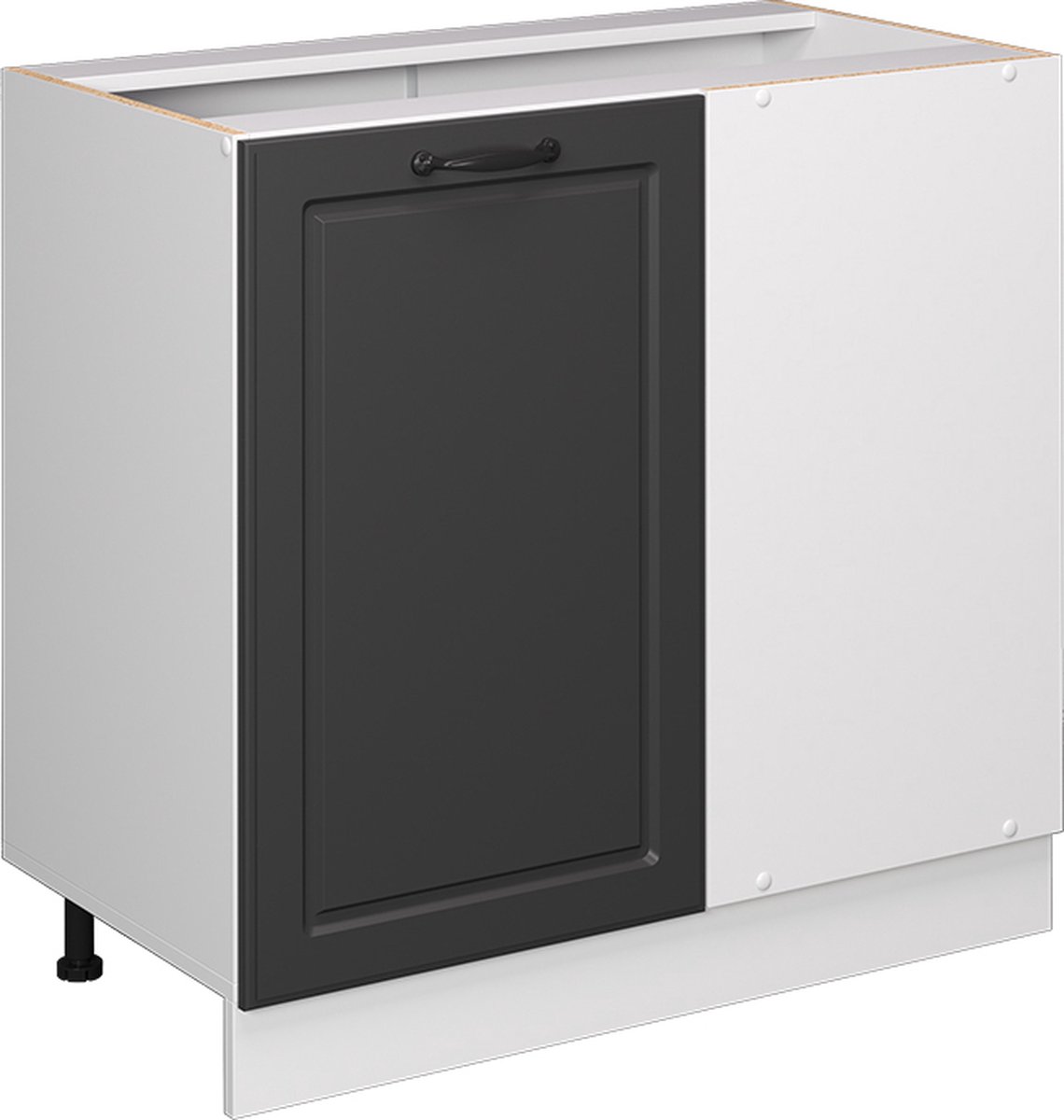 Vicco R-Line Hoekkast – 86 cm WB Marmer Antraciet landhuis Antraciet landelijk/Wit