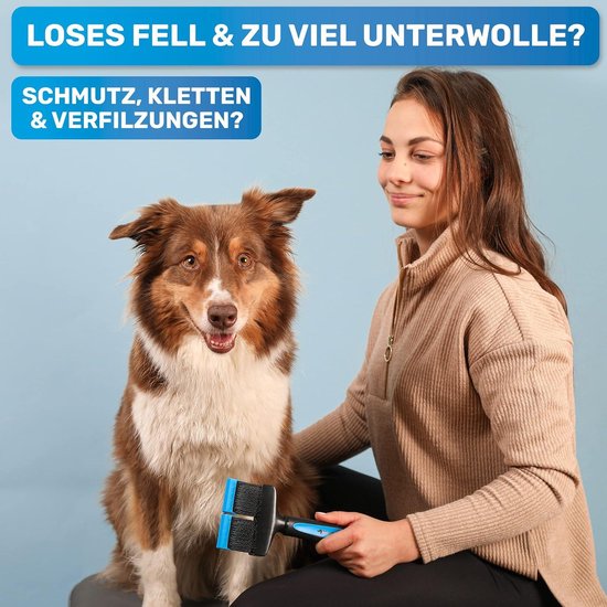 Brosse PelageZen Pour Chien – Élimine 95% Des Poils Morts | Toilettage Doux Sans Tirer, Tous Types De Pelage