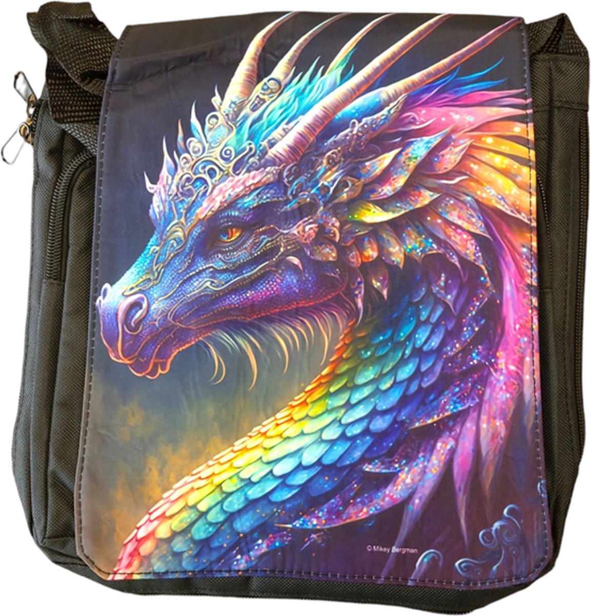 Rainbow Dragon Messenger Bag Small