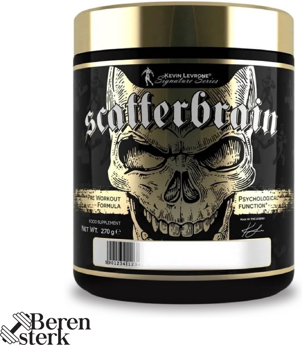 Goedkoopste Levrone Scatterbrain - Pre-workout - met creatine - Muscle Pump - 270g - 60 porties - Dragon Fruit