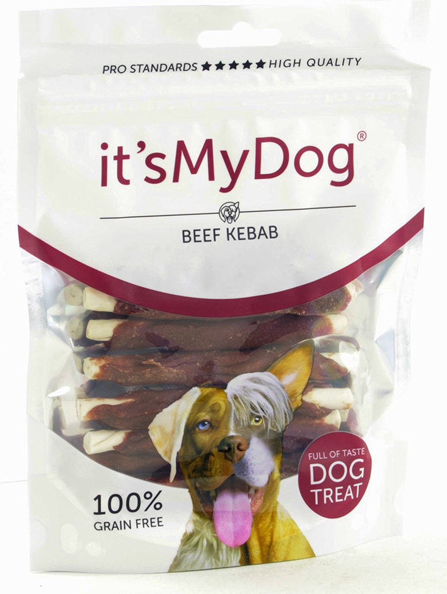 It's My Dog - Beef Kebab - 80gr - tandverzorgend - geen granen -
